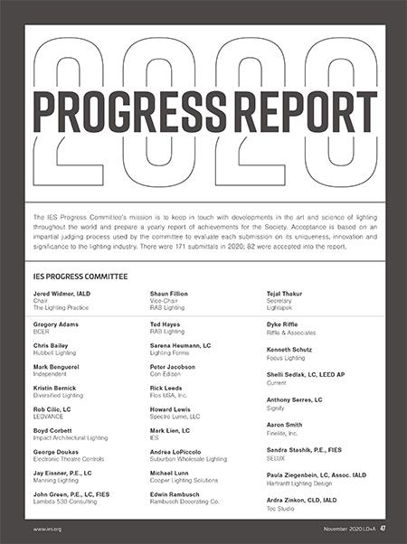 2020 IES Progress Report