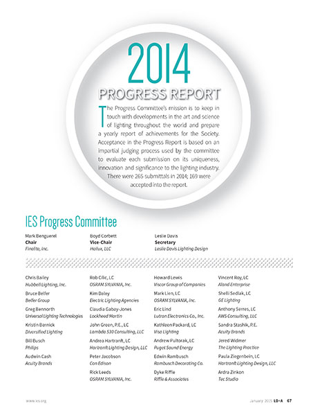 2014 IES Progress Report