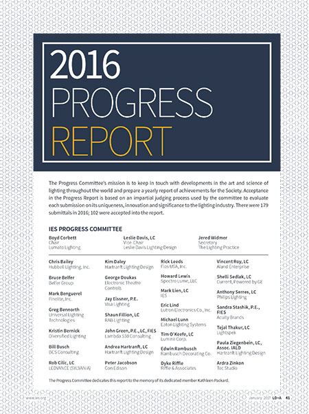 2016 IES Progress Report